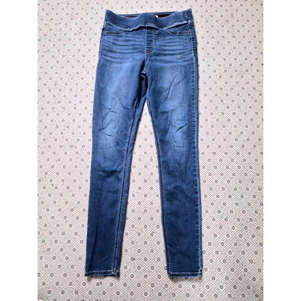 Old Navy Rockstar Super Skinny Jeggings Mid-Rise Blue Denim Tall Size 10